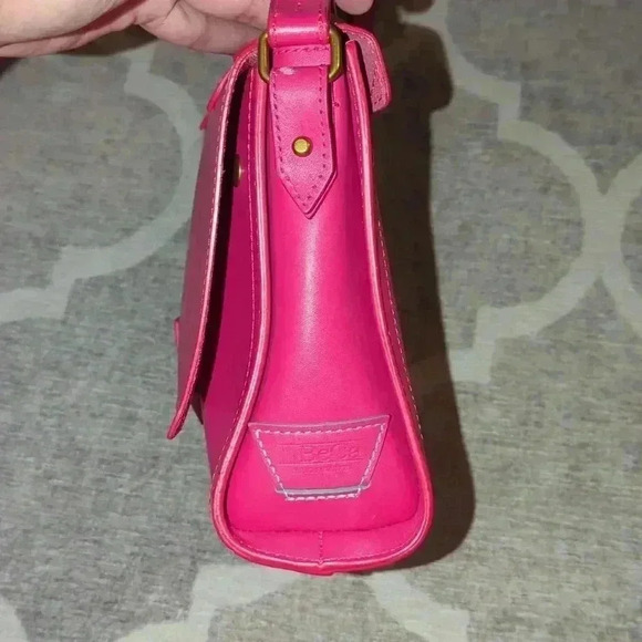 Pink Leather Crossbody Bag IIIBeCa by Joy Gryson - Picture 4 of 9